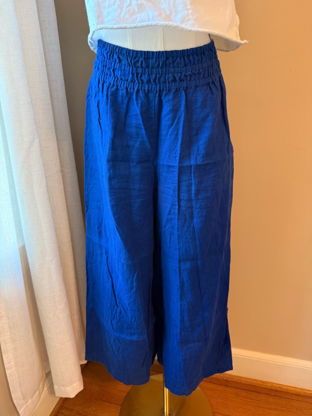 Anthropologie Somerset Linen Pull-On Pants